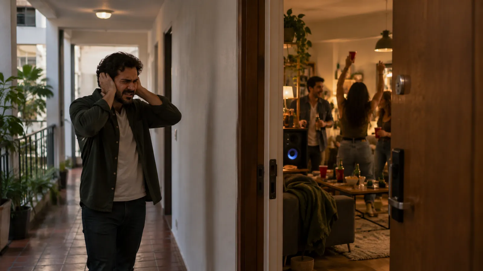 Departamento compartido con una habitación amueblada y un contrato sobre el escritorio junto a un juego de llaves adicional
