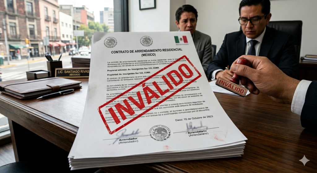 Contrato de arrendamiento inválido